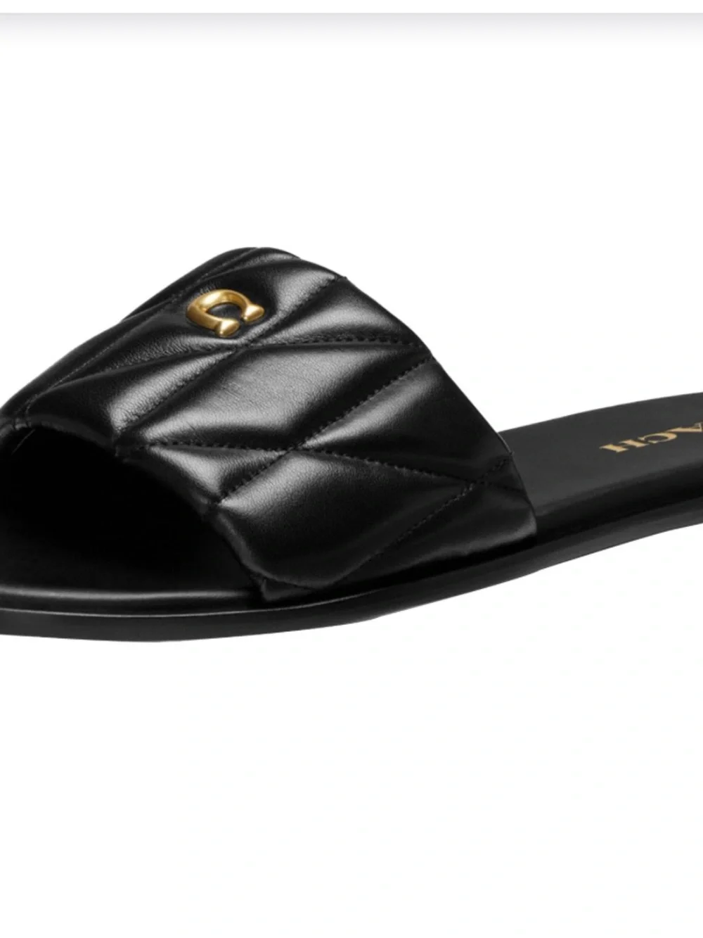 NIB COACH Women's Holly Quilted Leather Sandal - Picture 1 of 3